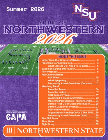 SON - 2026 Band Summer Newsletter