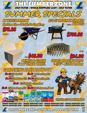 LUMBERZONE July Sale!