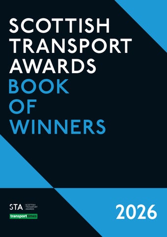 Scottish Transport Awards 2026 Book of Winners
