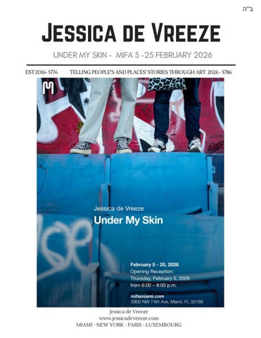 Under My Skin | Jessica de Vreeze | Exhibition Catalogue | MIFA | February–March 2026