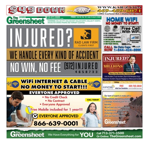 The 7-2-2026 Edition of The Greensheet Dallas