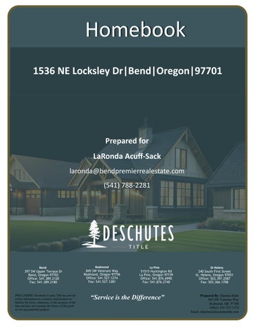 1536 NE Locksley Dr, Bend - Homebook