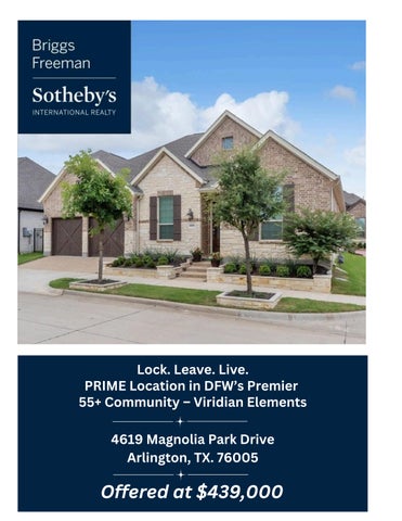 4619 Magnolia Parks Dr, Arlington, TX - $439,000 - 2 Bed | 2 Bath + Office | 1,716 Sq Ft - UNBRANDED
