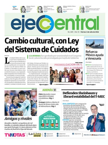 EjeCentral Diario | 3 de julio de 2026