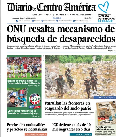 Edición Diario de Centro América 03 de Julio 2026