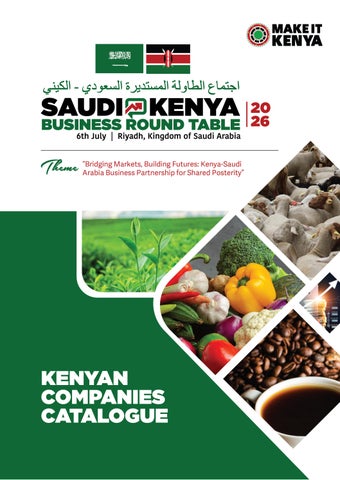 KENYAN COMPANIES AT THE SAUDI-KENYA BUSINESS ROUND TABLE