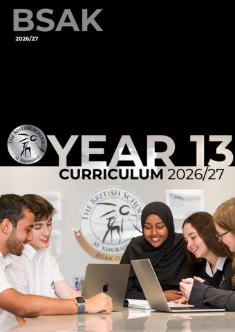 BSAK Year 13 Curriculum Handbook 2026/27