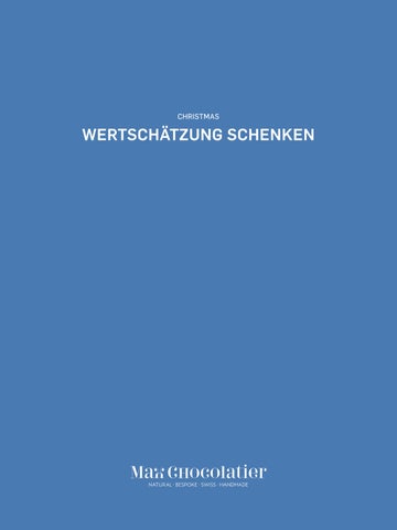 Max Chocolatier Weihnachtsbroschüre 2026