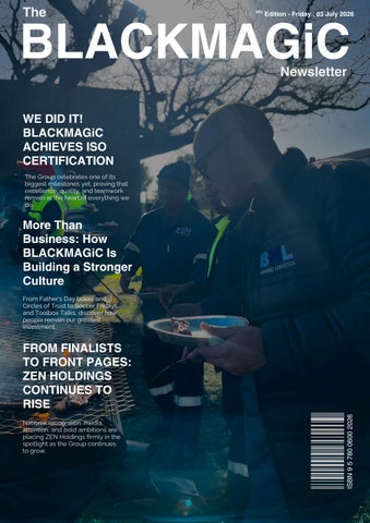 9th edition BLACKMAGiC Newsletter