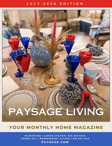 July 2026 Paysage Living Magazine