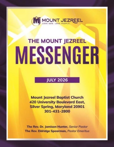 Mount Jezreel Messenger July 2026