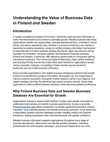 Finland business data