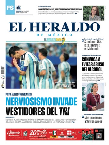 Edición impresa. Sábado 4 de julio de 2026