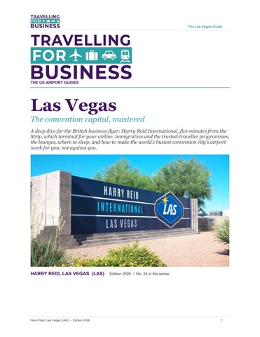 Las Vegas Harry Reid - Travelling for Business Guide