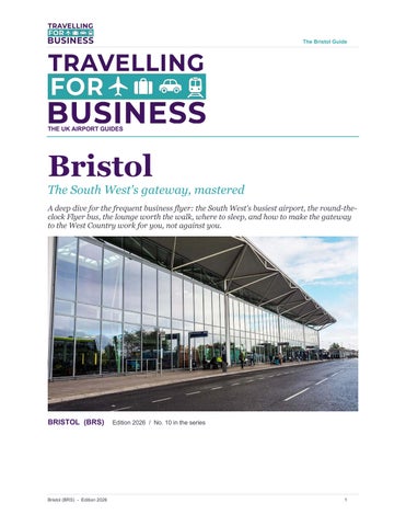 Bristol - Travelling for Business Guide