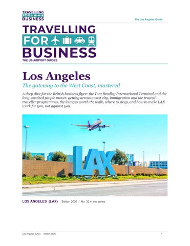 Los Angeles - Travelling for Business Guide