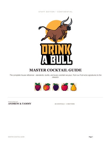 Drink A Bull — Master Cocktail Guide