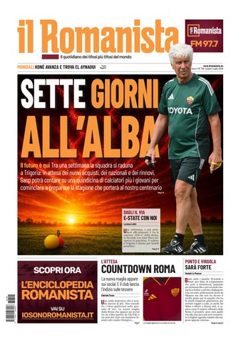 Il Romanista del 6 luglio 2026