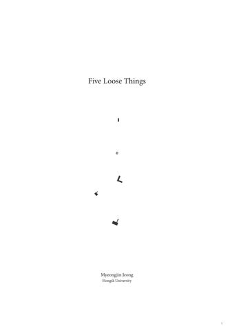 Five Loose Things_Myeongjin Jeong