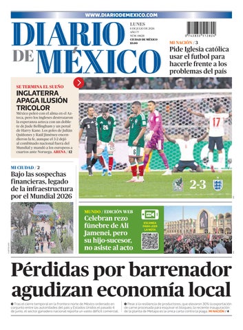 Lunes, 6 de julio de 2026