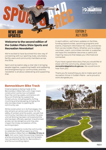 Sport & Recreation Newsletter Issue 2 