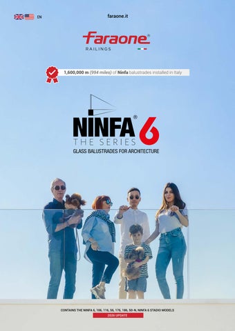 Catalogue, Ninfa series 6. Glass balustrades for architecture.