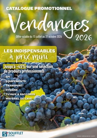 Promo Vendanges 2026