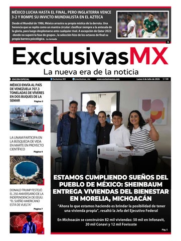 PDF EXCLUSIVAS MX LUNES 6 DE JULIO DE 2026