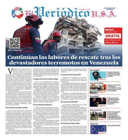 El Periódico USA, Miércoles 1 de Julio del 2026