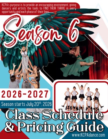 KCPA-Kaiser Kids & PerfTech Schedule