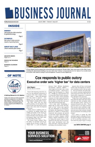 Salt Lake Business Journal - June 8, 2026 