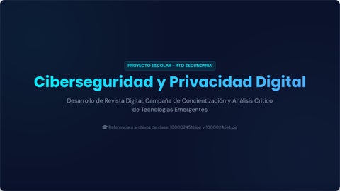 Ciberseguridad y Privacidad Digital