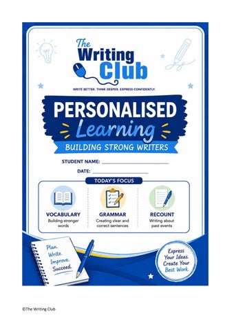 Arin's Personalised Learning Plan 