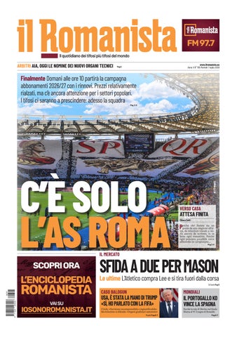 Il Romanista del 7 luglio 2026