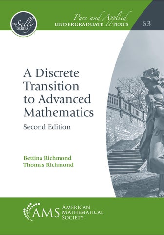 A Discrete Transition to Advanced Mathematics 2nd Edition By Bettina Richmond, Thomas Richmond INSTR