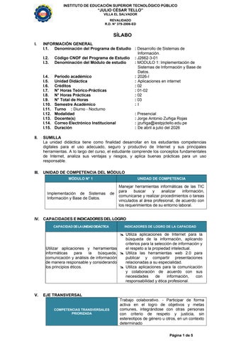 2026-I - Sil DSI-I ApliInte