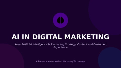 How AI Is Transforming Digital Marketing | Epic Adcraft, Kerala