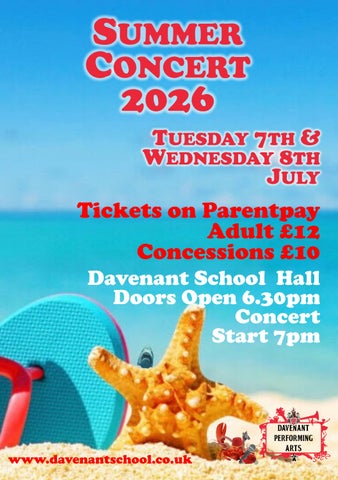Summer Concert Programme 2026