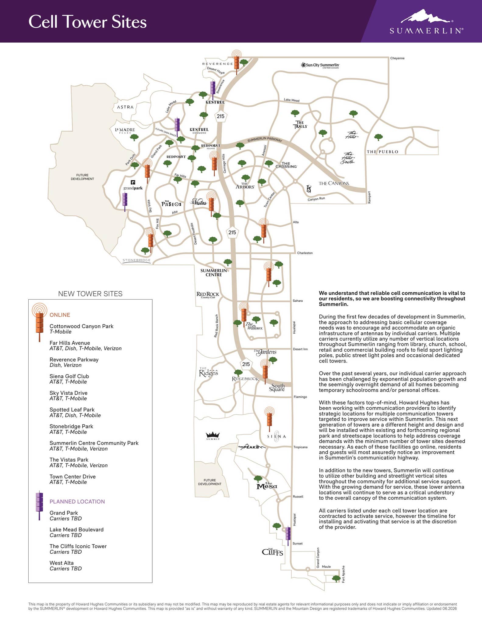 Cell Tower Map by Summerlin - Issuu