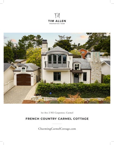 French Country Carmel Cottage - 1st 2 NE Carpenter
