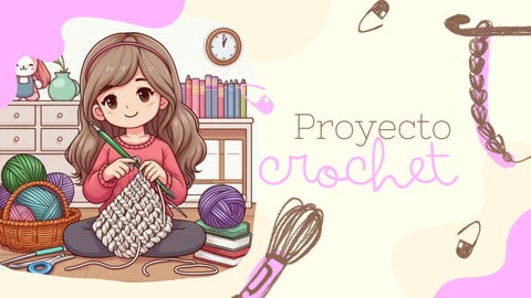 Portada de Facebook Día del Crochet y Tejido Ilustrado Orgánico Rosa (1)
