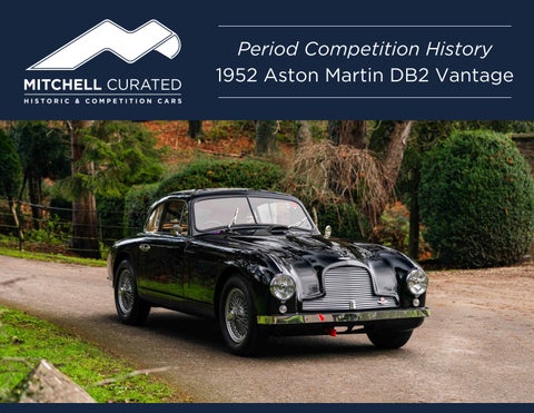 1952 Aston Martin DB2 Vantage