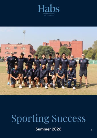 Habs Boys Sporting Success Newsletter Summer Term 2026