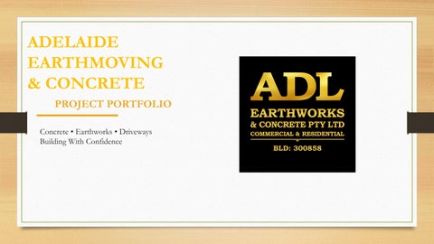 Adelaide Earthmoving & Concrete | Concrete & Earthworks Project Portfolio