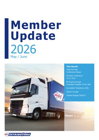 The Distributor Group Member Update May/June 2026