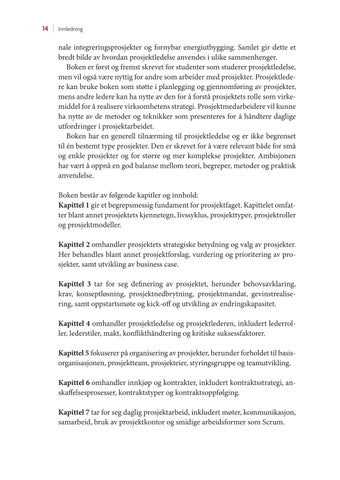 Prosjektledelse: fra initiering til gevinstrealisering, 6. utgave 第 14 页