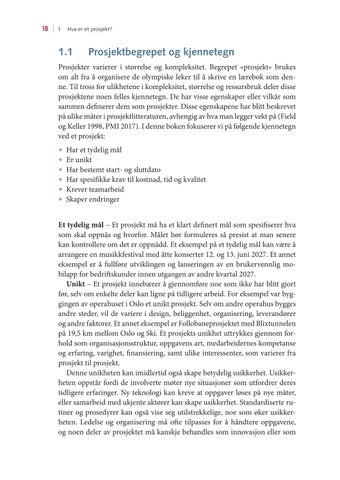 Prosjektledelse: fra initiering til gevinstrealisering, 6. utgave 第 18 页