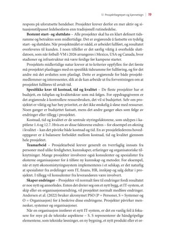 Prosjektledelse: fra initiering til gevinstrealisering, 6. utgave 第 19 页
