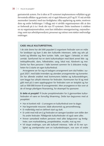 Prosjektledelse: fra initiering til gevinstrealisering, 6. utgave 第 20 页