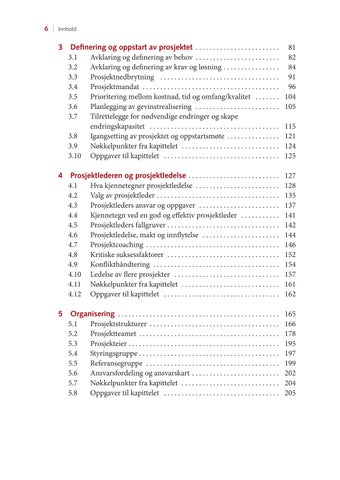 Prosjektledelse: fra initiering til gevinstrealisering, 6. utgave 第 6 页
